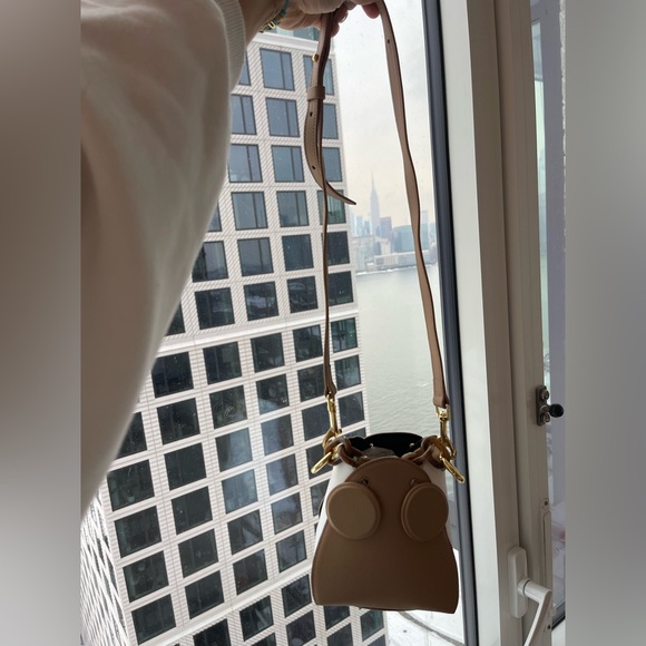 YUZEFI leather Pepper Bag in Cappuccino Bianco, 2 handles - LIKE NEW - Picture 16 of 16